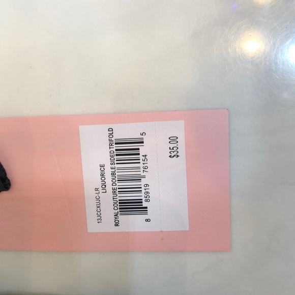 Juicy Couture Liquorice & Angel Royal Couture Double Sided Trifold Wallet NWT - Picture 5 of 16